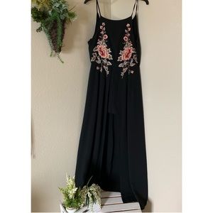 Floral Maxi Romper Dress